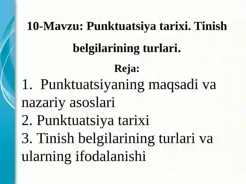 Punktuatsiyatarixi