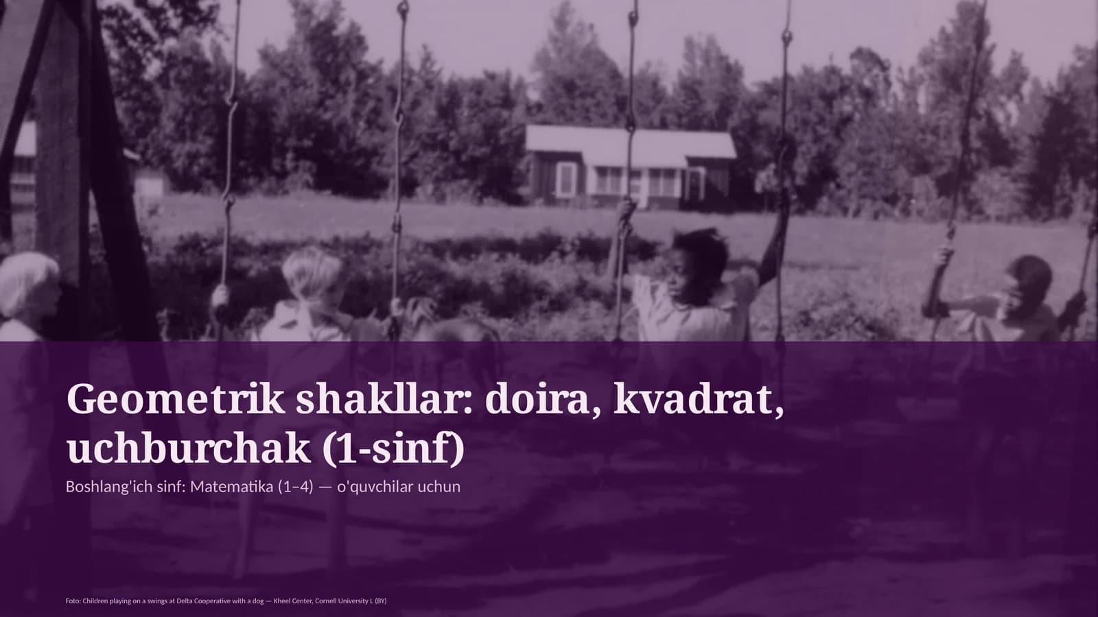 Boshlang'ich sinf: Matematika (1–4)