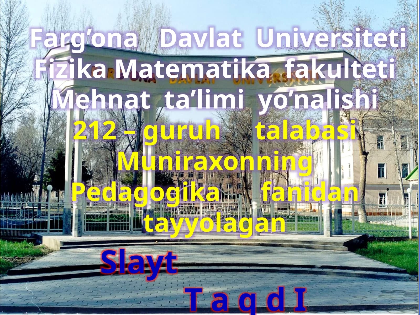 Boshlang’ichta’limvasporttarbiyaviyishyo’nalishi