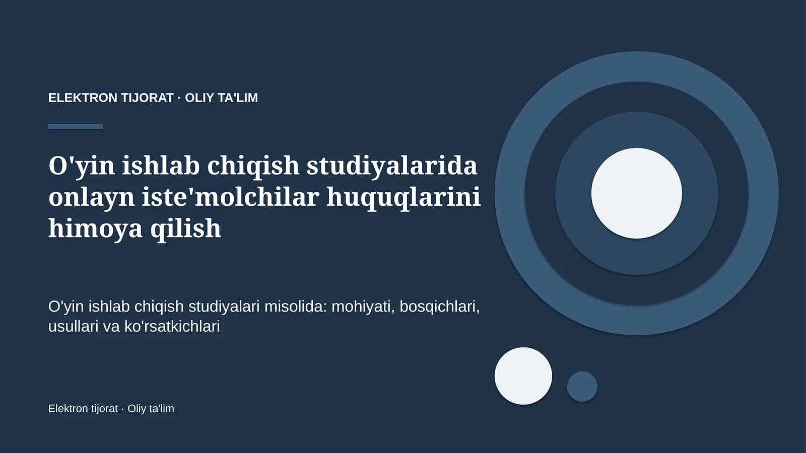o'yin ishlab chiqish studiyalarida onlayn iste'molchilar huquqlarini himoya qilish 1371