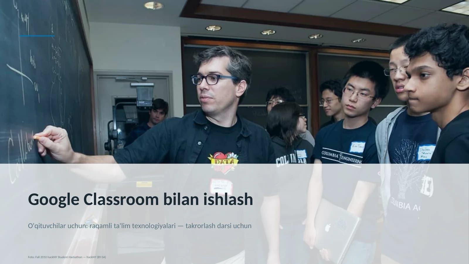 Google Classroom bilan ishlash