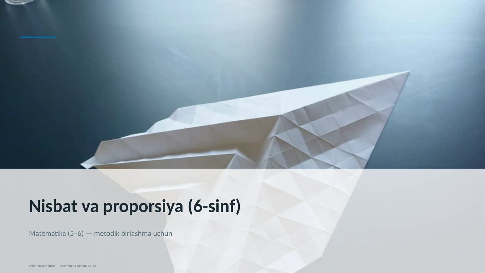 Nisbat va proporsiya (6-sinf)