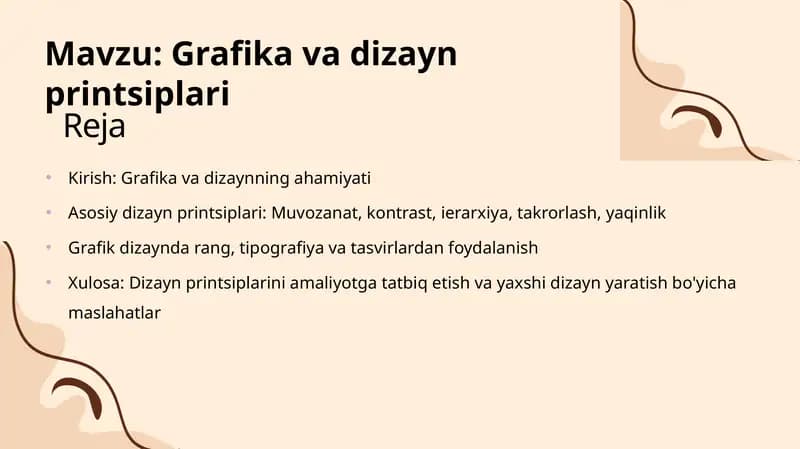 Grafika va dizayn printsiplari