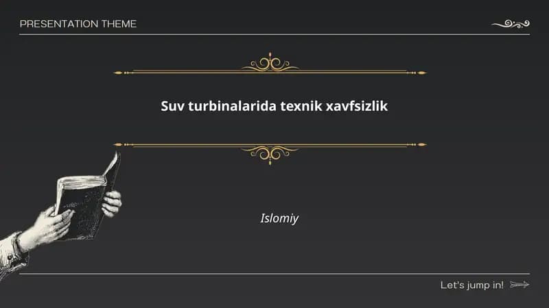 Suv turbinalarida texnik xavfsizlik