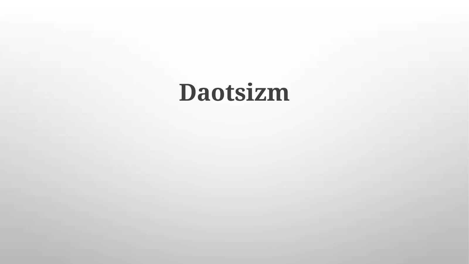 Daotsizm