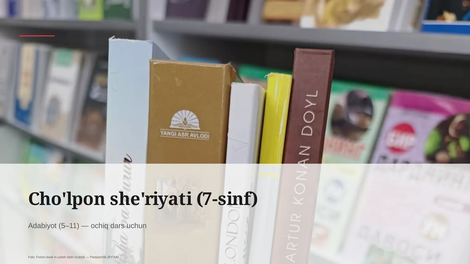 Cho'lpon she'riyati (7-sinf)
