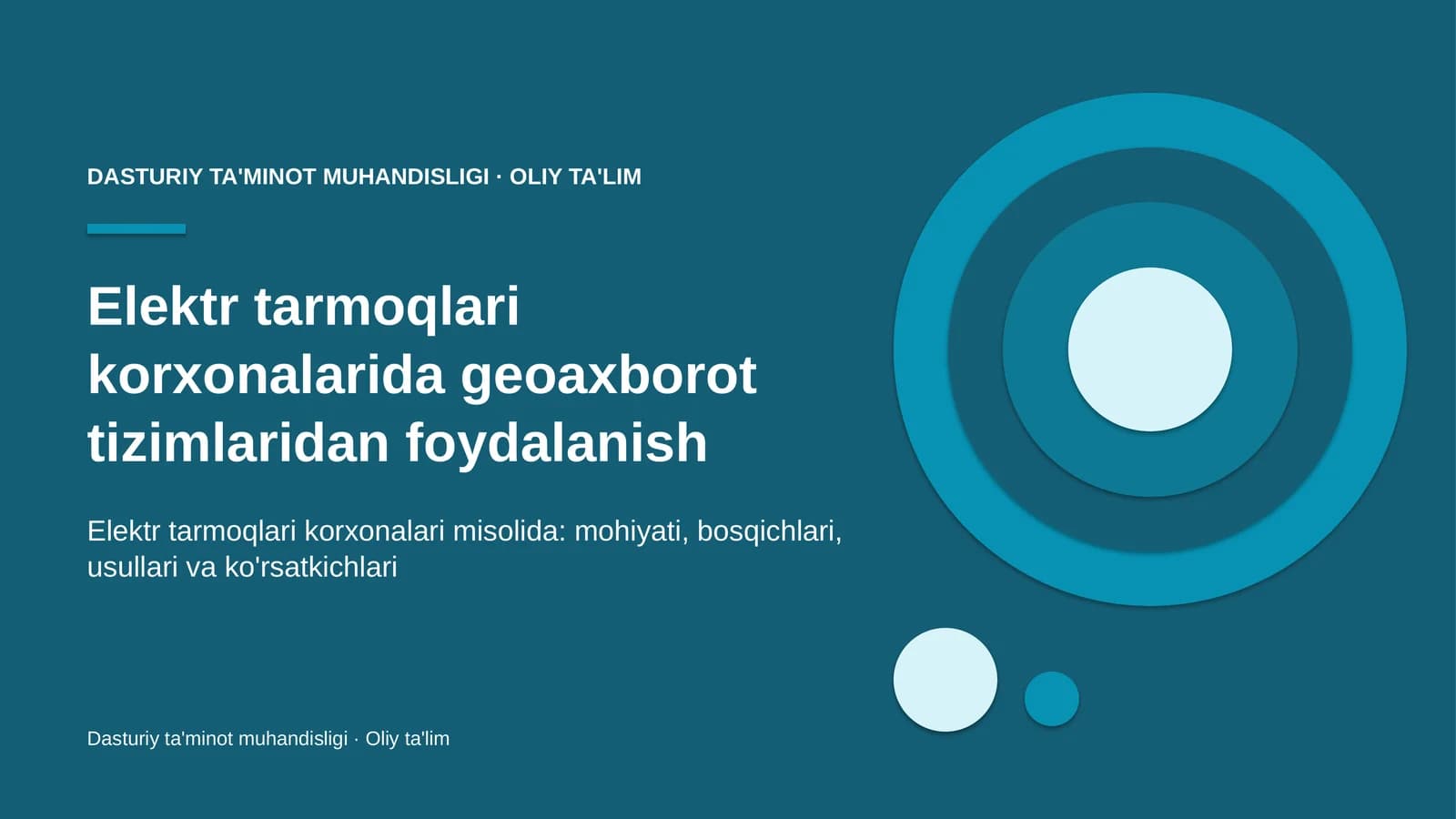 elektr tarmoqlari korxonalarida geoaxborot tizimlaridan foydalanish 9673