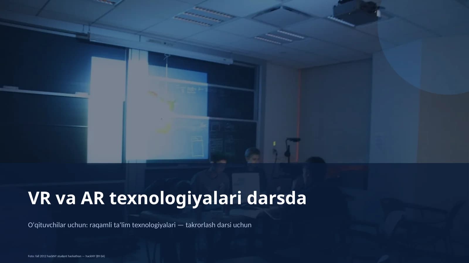 VR va AR texnologiyalari darsda