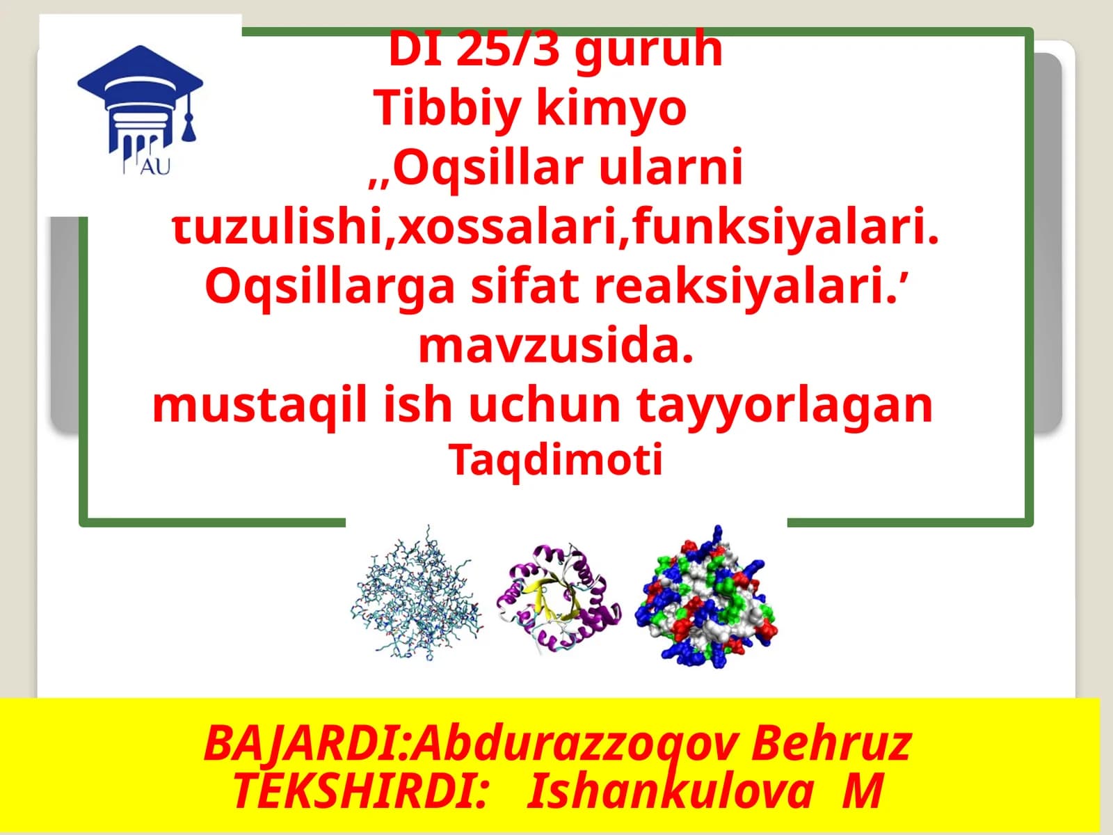 Oqsillar bu