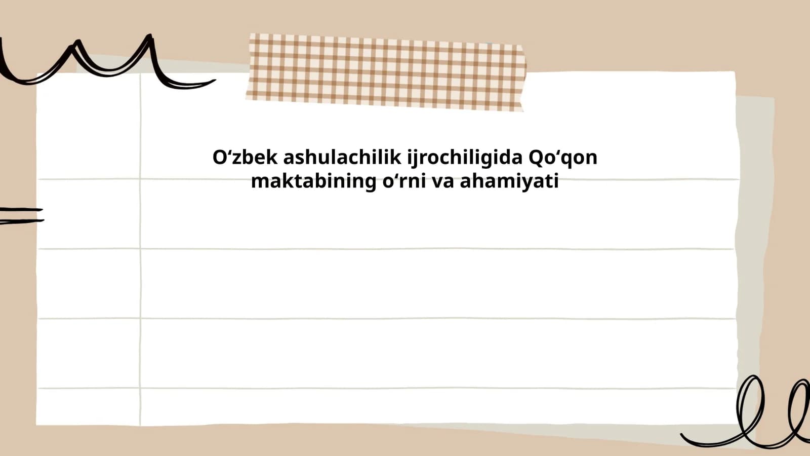 Qoʻqon Maktabining Tarixi