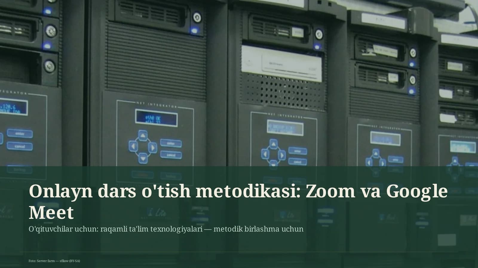 Onlayn dars o'tish metodikasi: Zoom va Google Meet