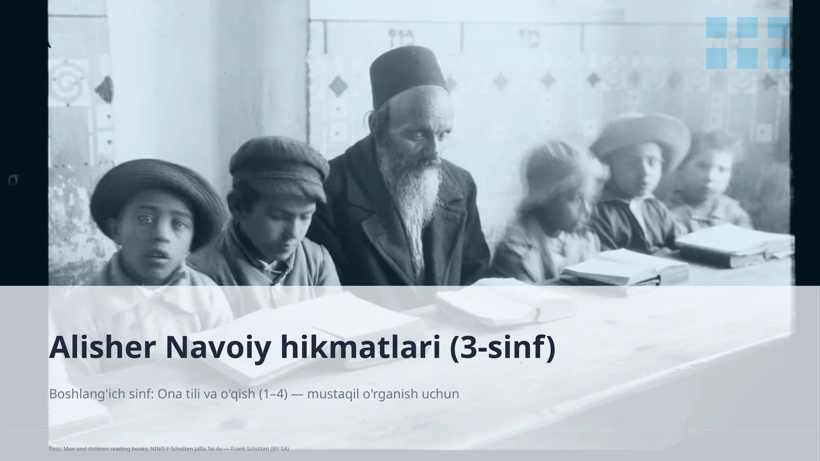 Alisher Navoiy hikmatlari (3-sinf)