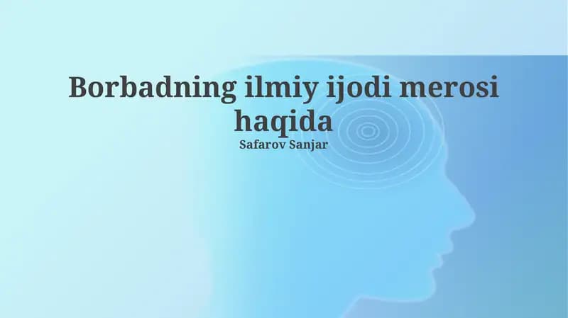 Borbadning musiqiy nazariyasi va amaliyoti