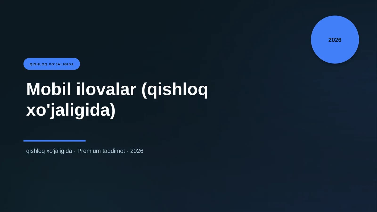 Mobil ilovalar (qishloq xo'jaligida)