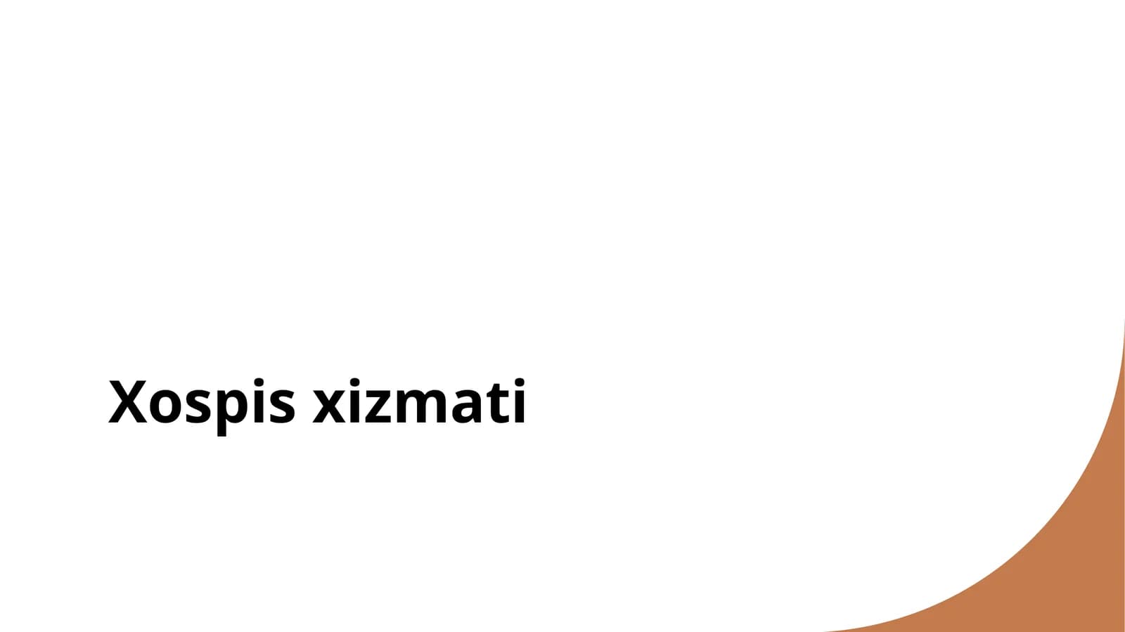 Xospis xizmati