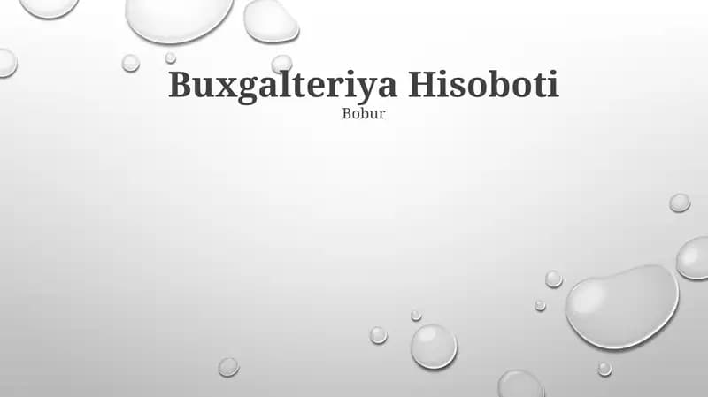 Buxgalteriya Hisoboti