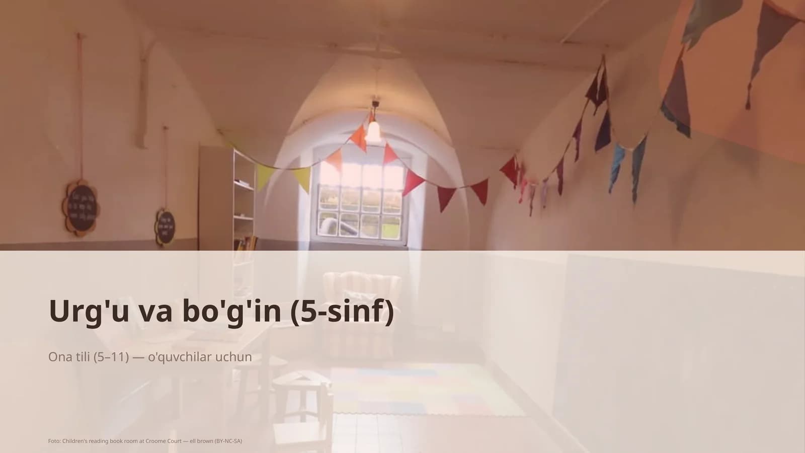 Urg'u va bo'g'in (5-sinf)