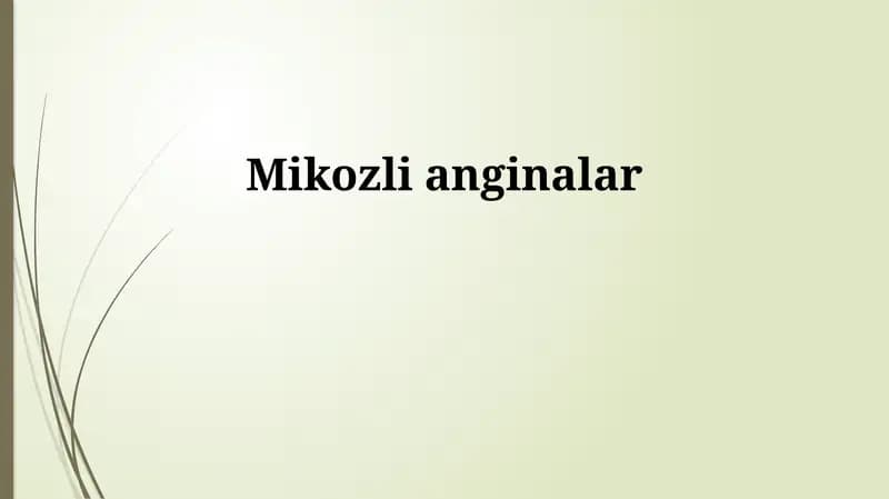 Mikozli anginalar