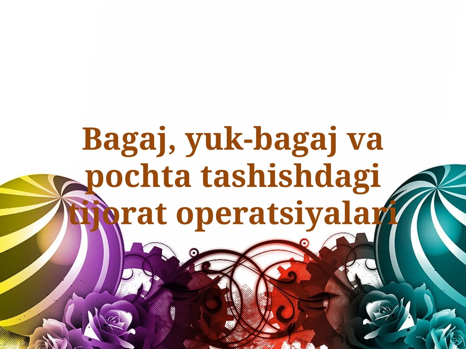 Temiryo’lda bagajlar va yuk tashish qoidalari