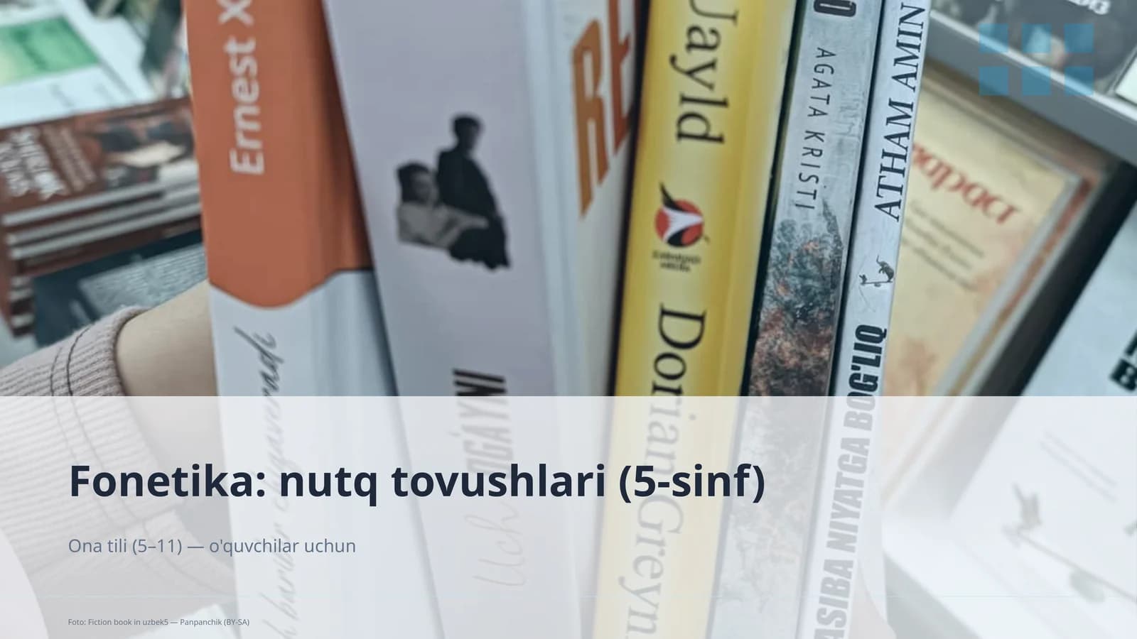 Fonetika: nutq tovushlari (5-sinf)