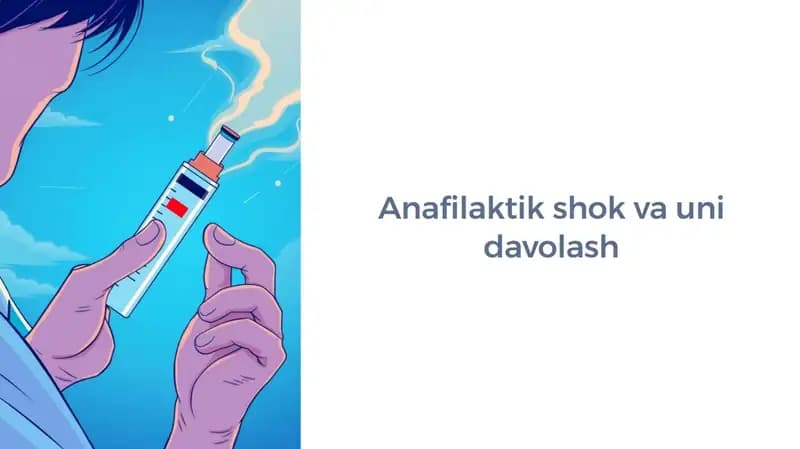 Anafilaktik shok va uni davolash