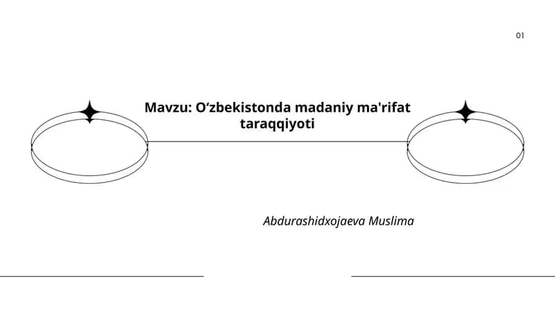 Oʻzbekistonda madaniy ma'rifat taraqqiyoti