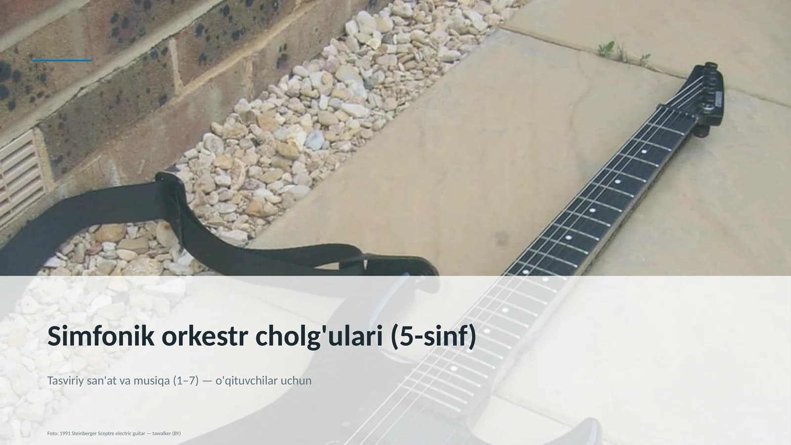 Tasviriy san'at va musiqa (1-7) dars rejasi