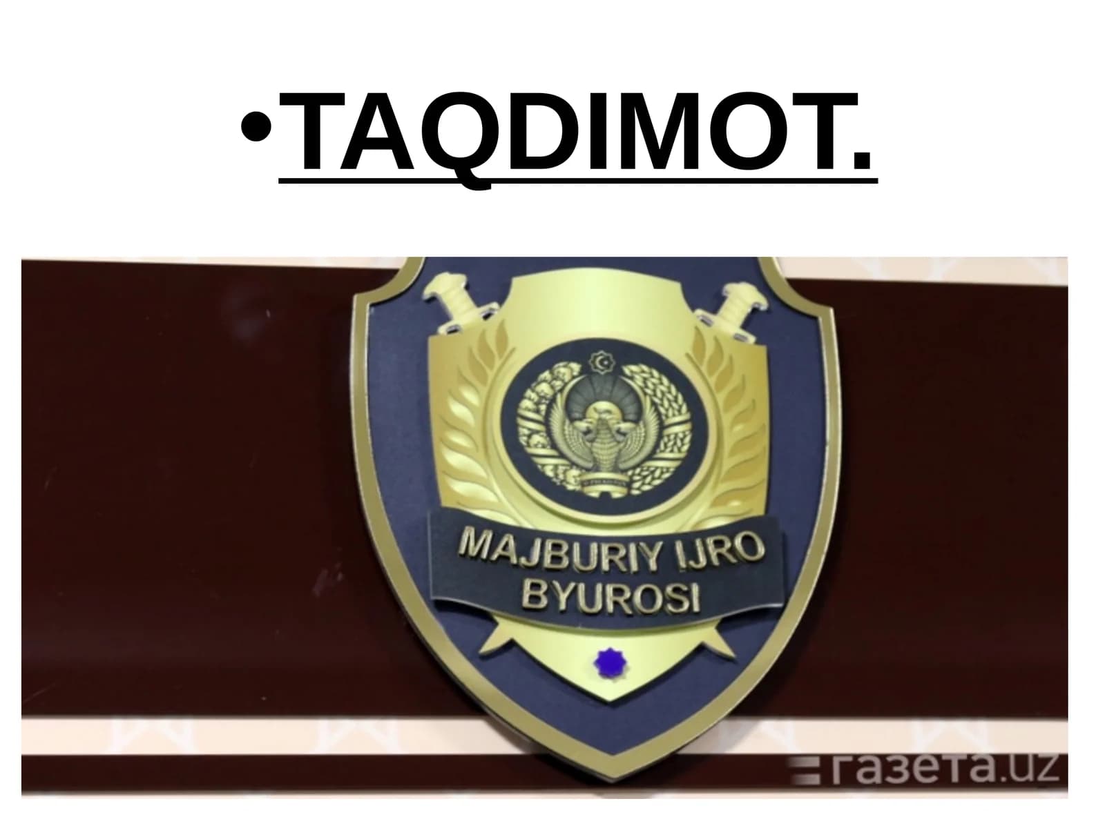 Majburiy Ijro Byurosi faoliyati