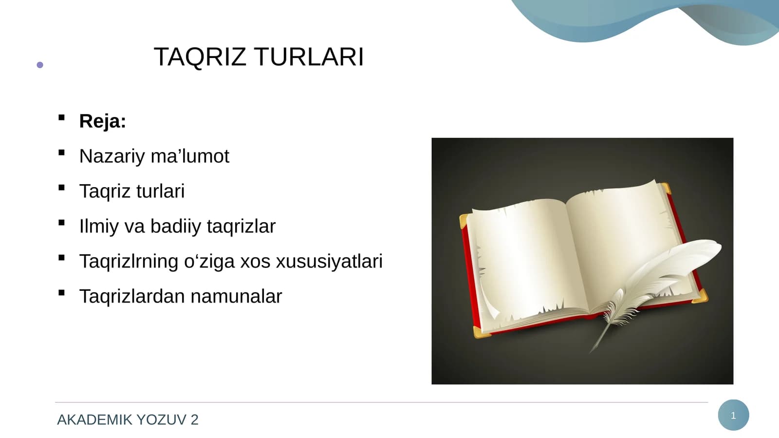 TAQRIZ TURLARI