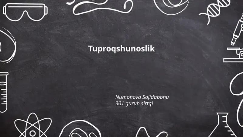 Tuproqshunoslik