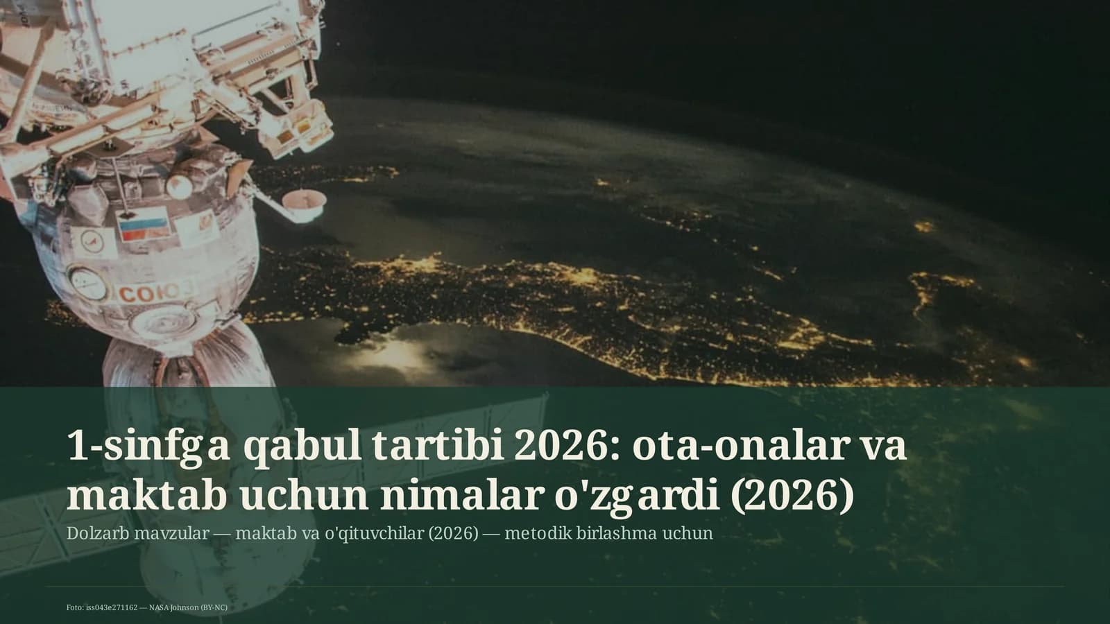Dolzarb mavzular — maktab va o'qituvchilar (2026) — metodik birlashma uchun