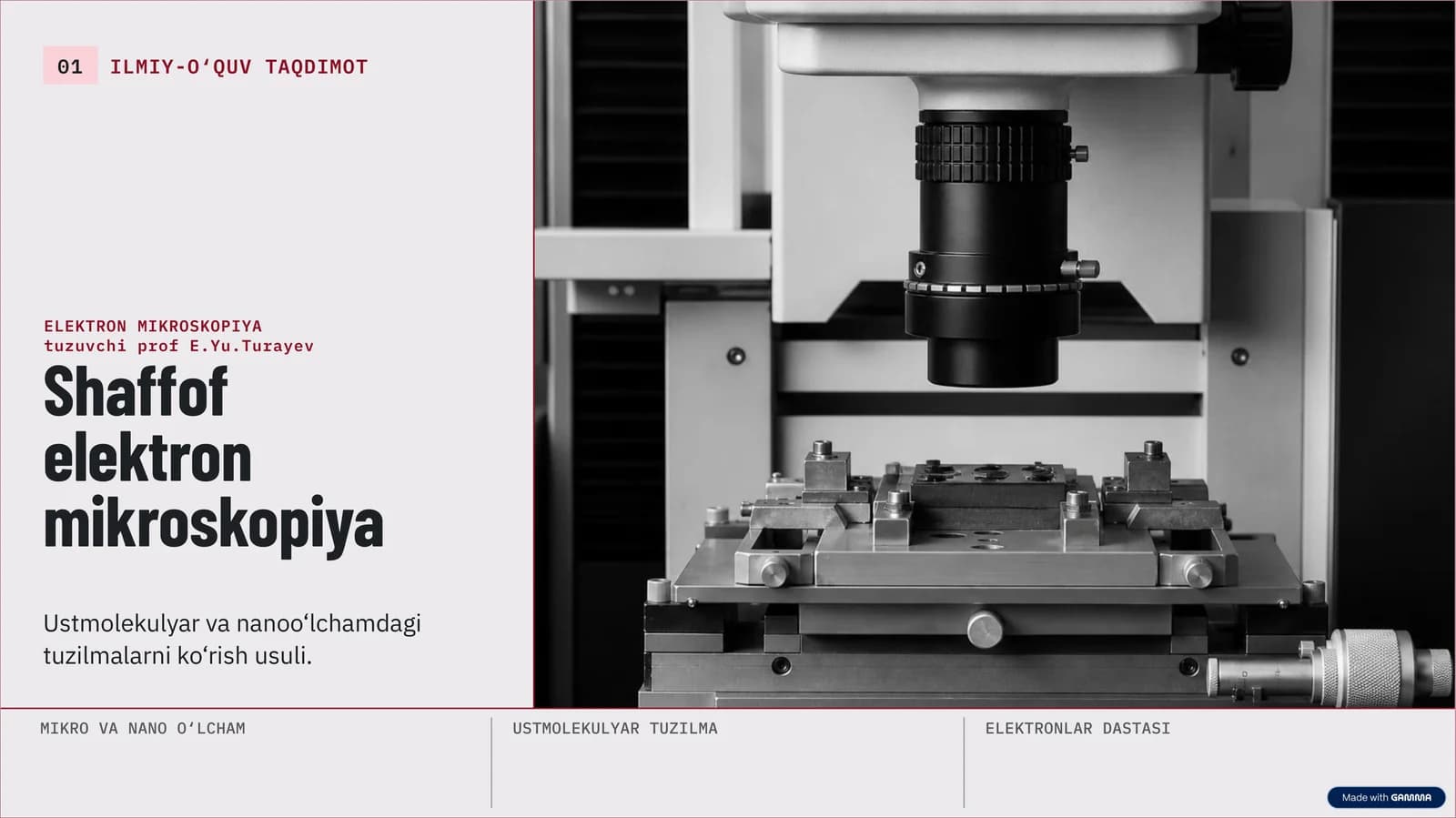 ELEKTRON MIKROSKOPIYA