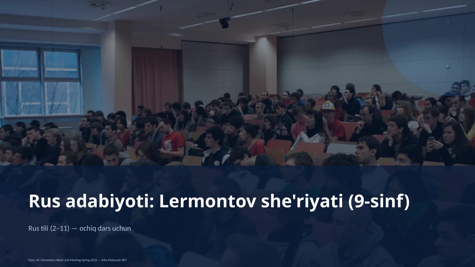Rus adabiyoti: Lermontov she'riyati (9-sinf)