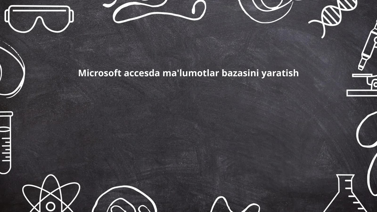 Microsoft Access Dasturi