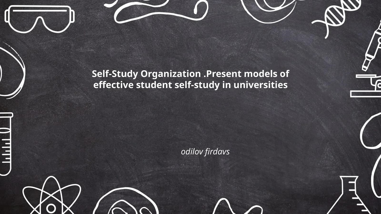 Self-Study Organization
