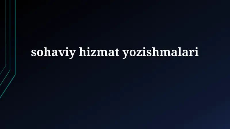 Maxfiy xizmat yozishmalari