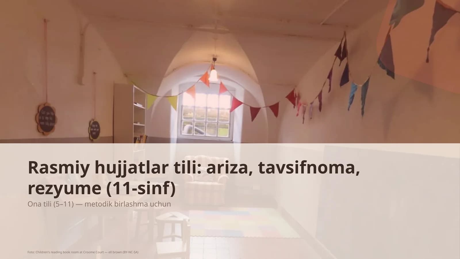 Ona tili (5–11) — metodik birlashma uchun