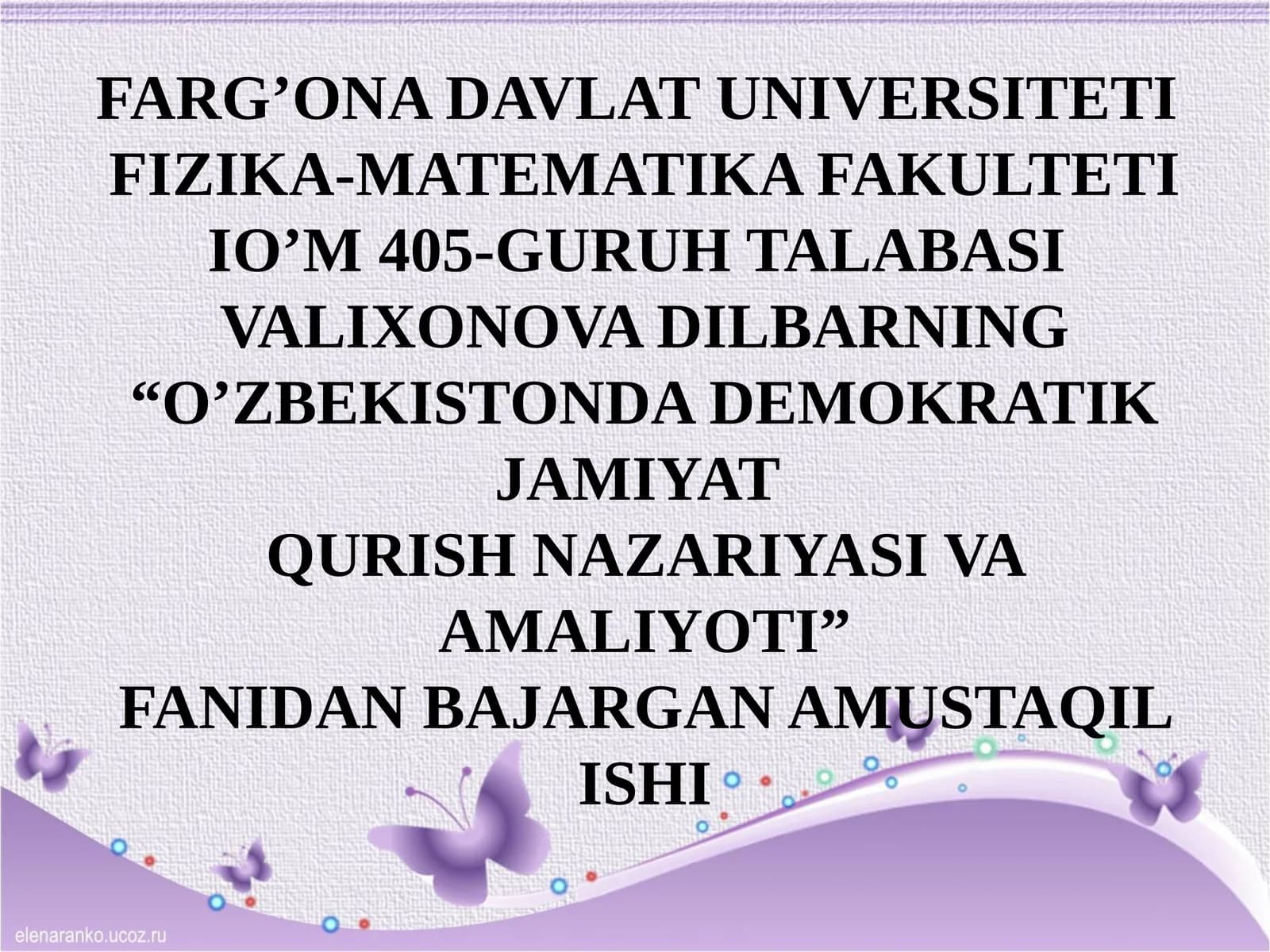 O‘ZBEKISTONDA DEMOKRATIK JAMIYAT QURISHDA O‘TISH DAVRI VA TARAQQIYOT BOSQICHLARI