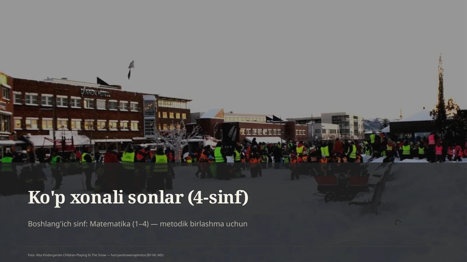 Ko'p xonali sonlar (4-sinf)