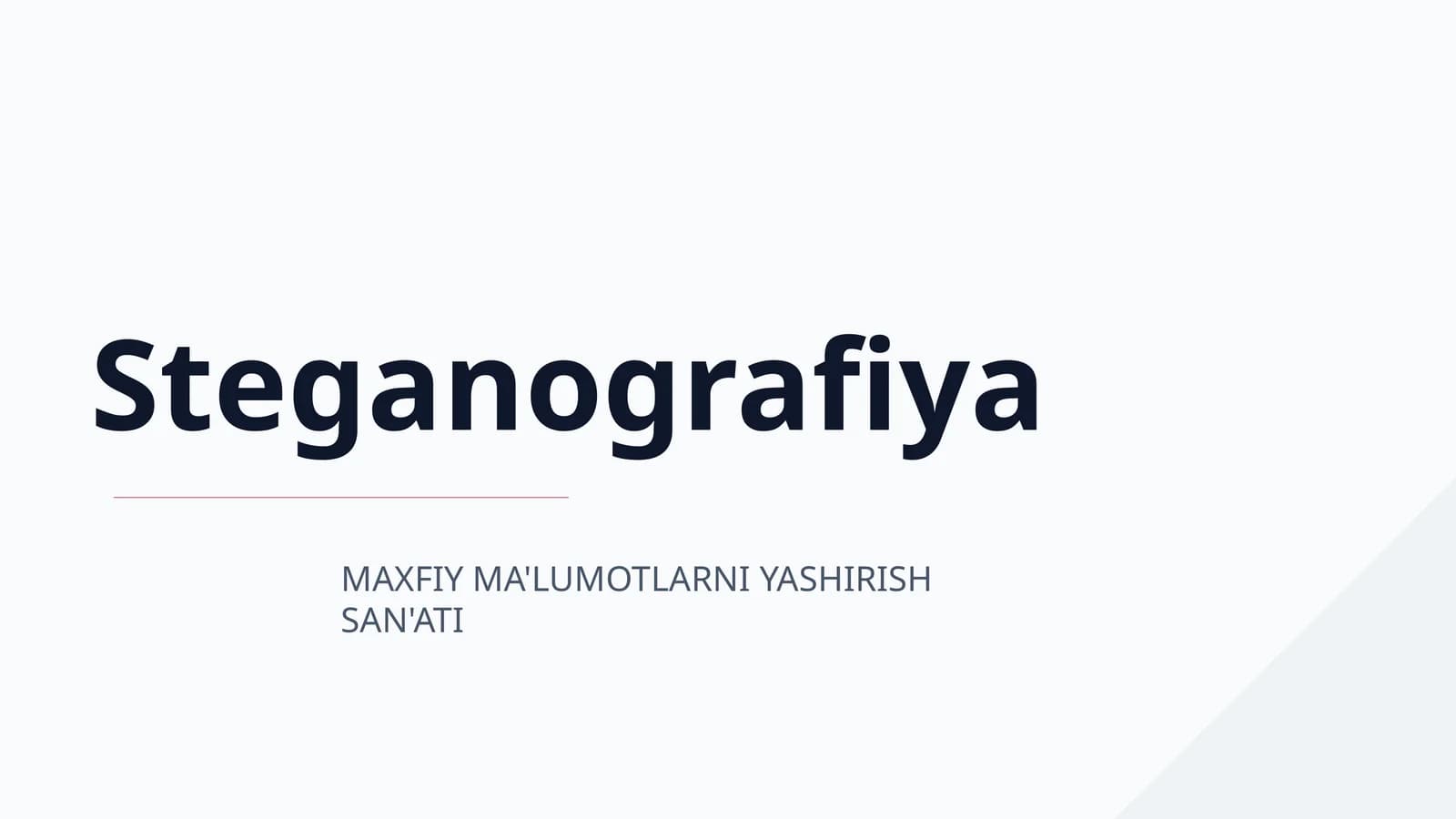 Steganografiya