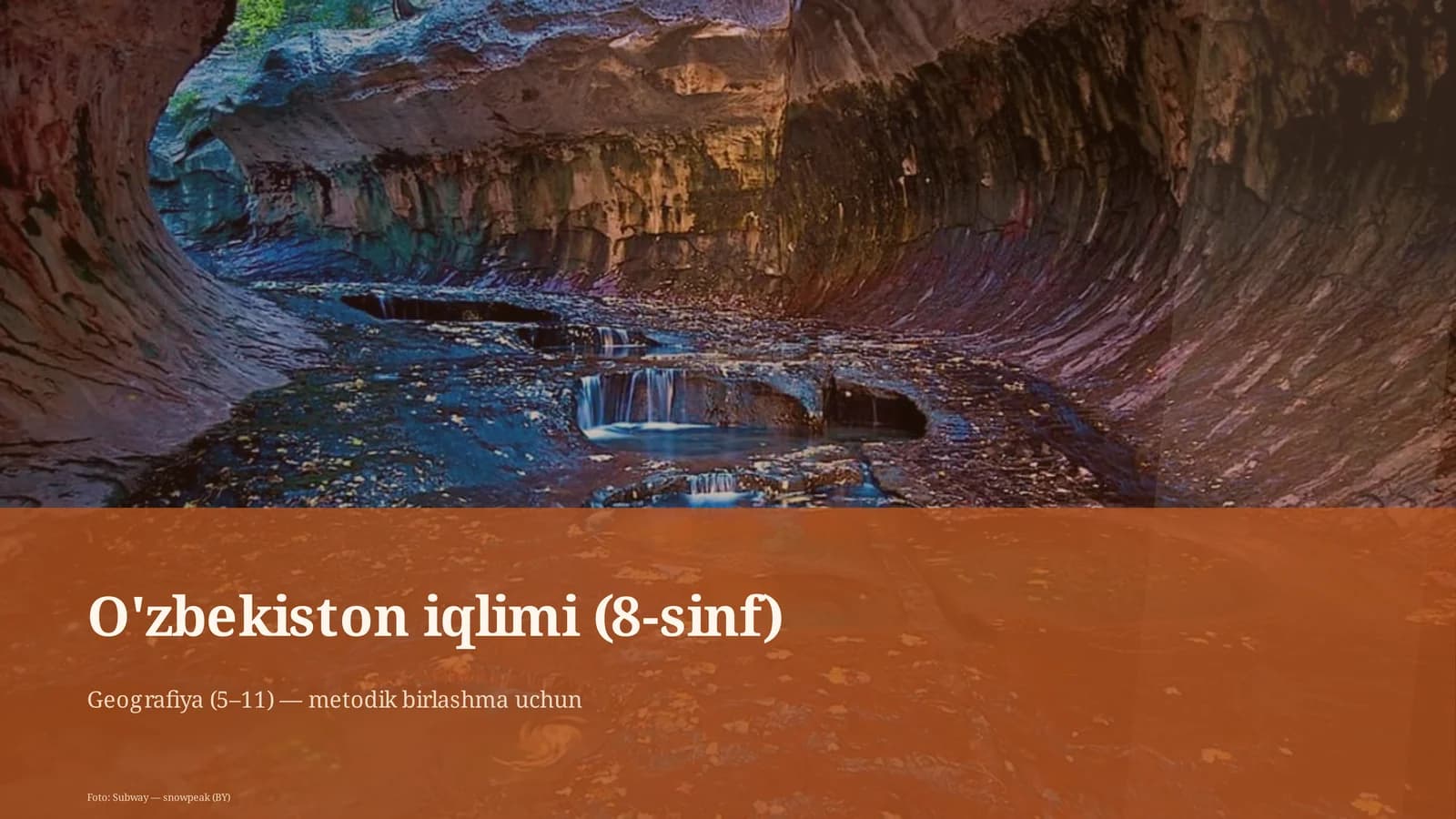 O'zbekiston iqlimi (8-sinf)