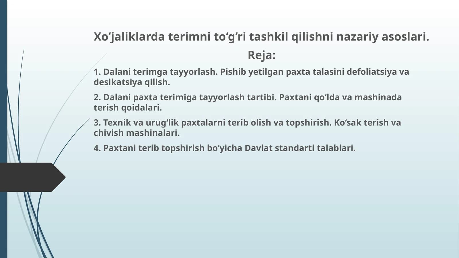Xo‘jaliklardaterimnito‘g‘ritashkilqilishninazariyasoslari