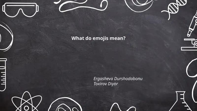 What do emojis mean?