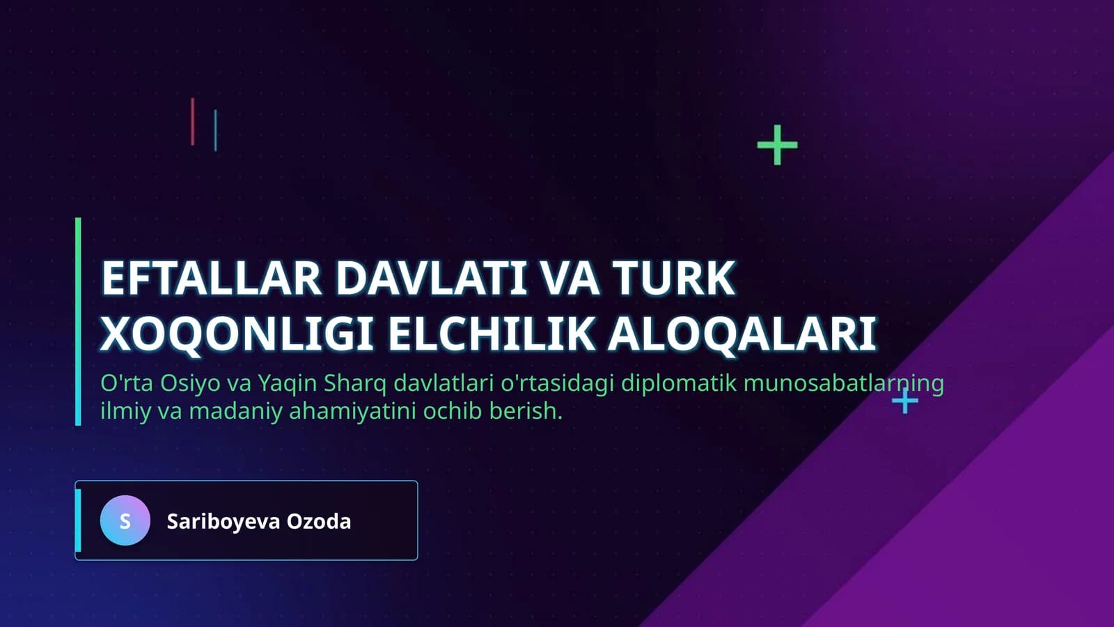 Eftallar davlati va Turk xoqonligi elchilik aloqalari