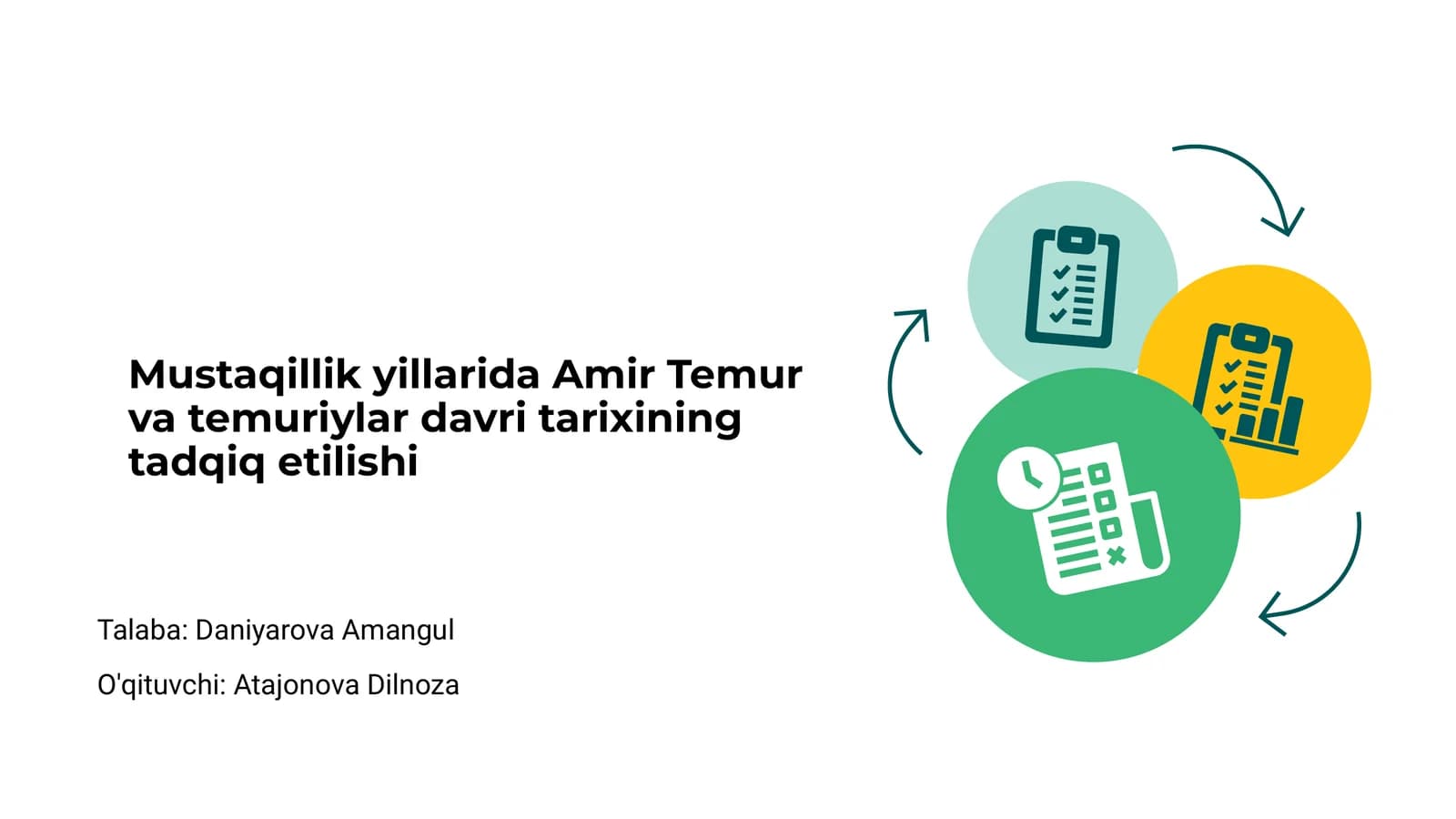 Mustaqillik yillarida Amir Temur va temuriylar davri tarixining tadqiq etilishi