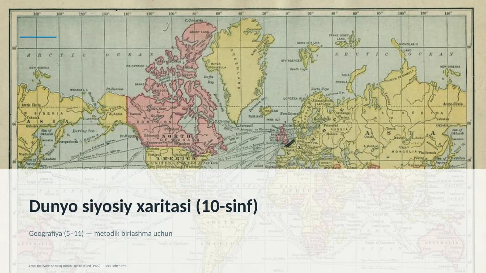 Dunyo siyosiy xaritasi (10-sinf)