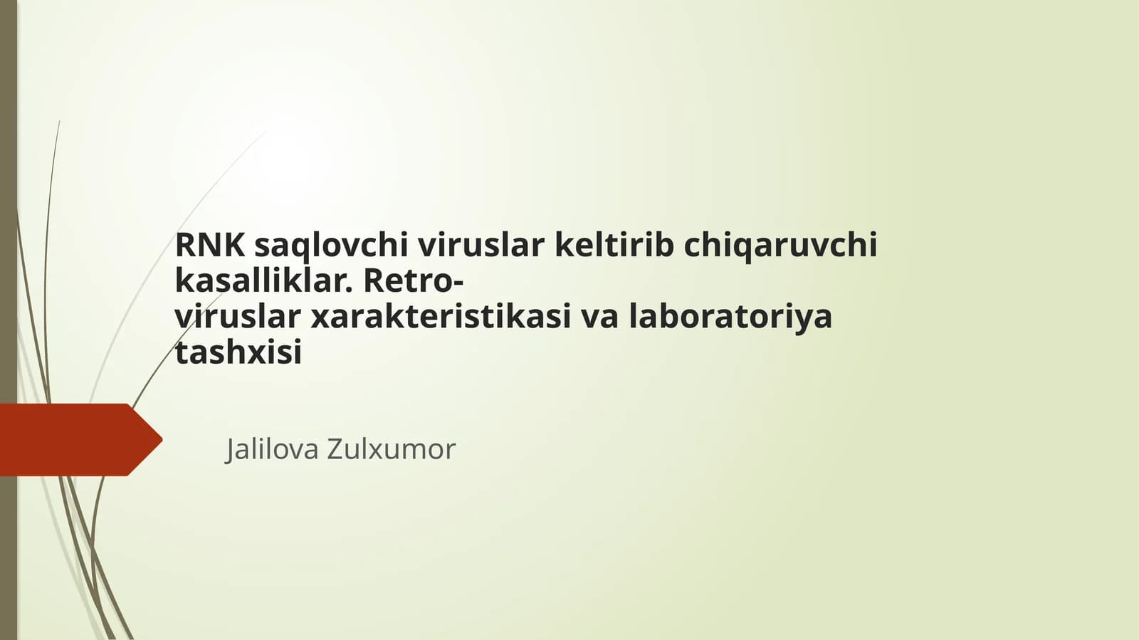 RNK saqlovchi viruslar keltirib chiqaruvchi kasalliklar