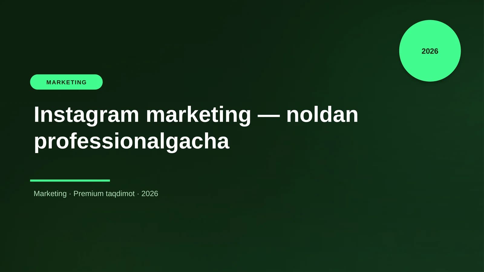Instagram marketing — noldan professionalgacha