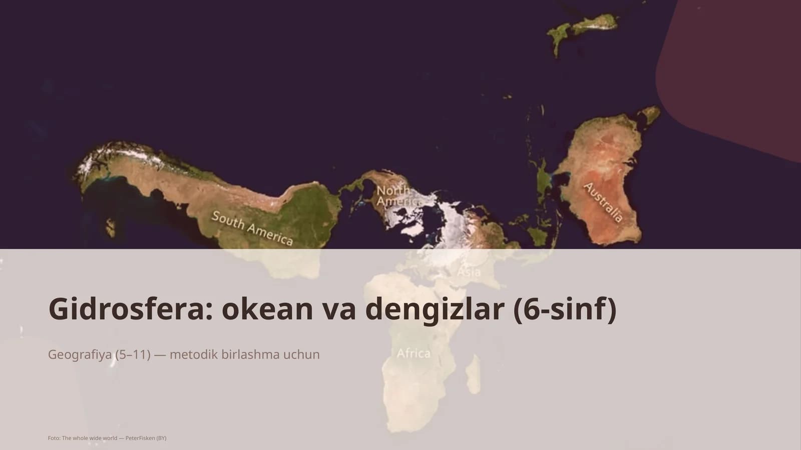 Gidrosfera: okean va dengizlar (6-sinf)
