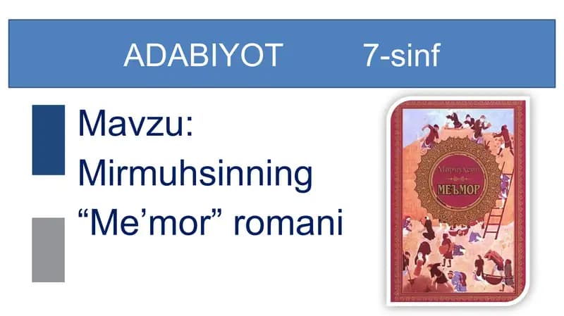 Mirmuhsinning hayoti va ijodi